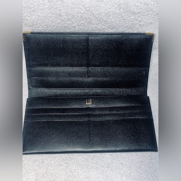 Dunhill Black Leather Long Wallet - Picture 4 of 12